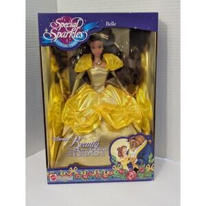 Vintage 1994 Mattel Beauty & The Beast “Special Sparkles Belle” #11923 New